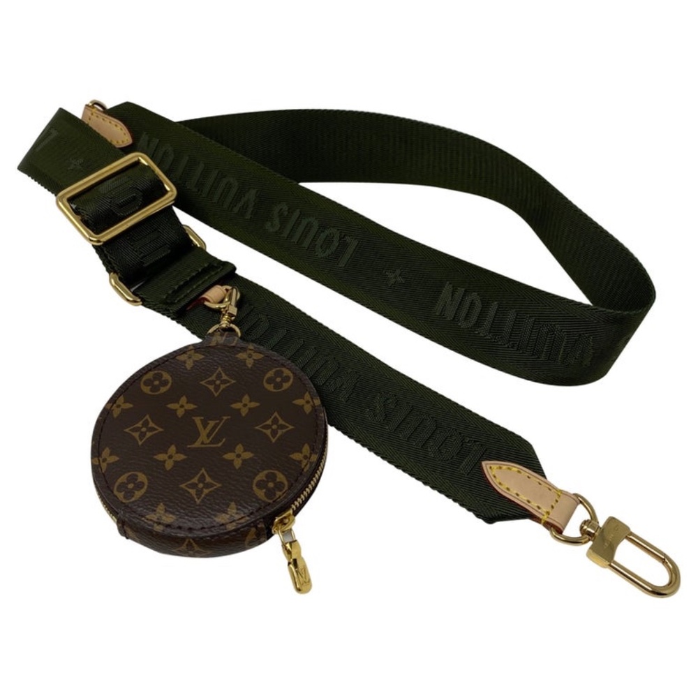 Louis Vuitton Shoulder Strap Coin Case Monogram Khaki